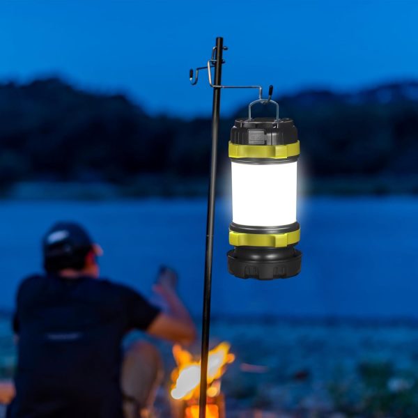 2 Pack Camping Lantern, Outdoor Led Camping Lantern, Rechargeable Flashlights with 1000LM, 6 Modes, 4000mAh Power Bank, IPX5 Waterproof Portable Emergency Camping Light for Hurricane Hiking - Image 9