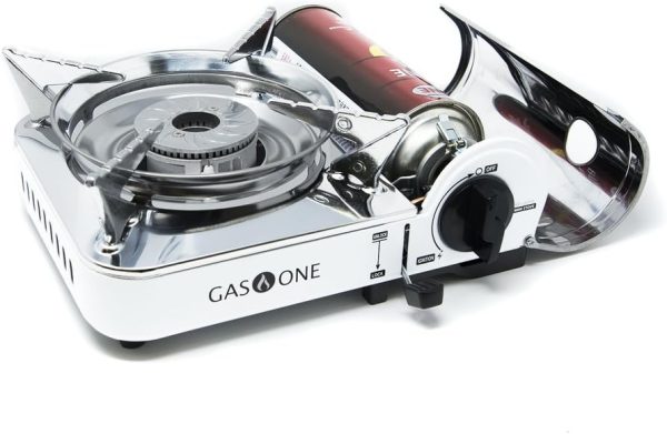 GasOne Emergency Gear Camping Mini Butane Portable Gas Stove with Carrying Case - Image 5